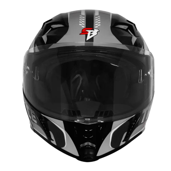 Steelbird SBA-20/SB-106 TRACE GLOSSY BLACK WITH GREY Steelbird SBA-20/SB-106 TRACE GLOSSY BLACK WITH GREY