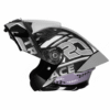 Steelbird SBA-20/SB-106 TRACE GLOSSY BLACK WITH GREY