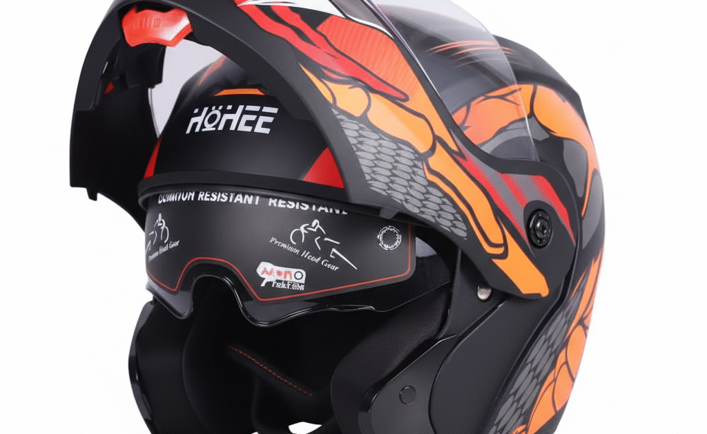HOHEE PROX Flip Up Dual Visor Helmet