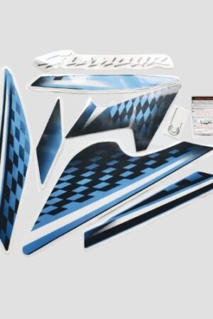 Sticker Set for Glamour 125 Blue