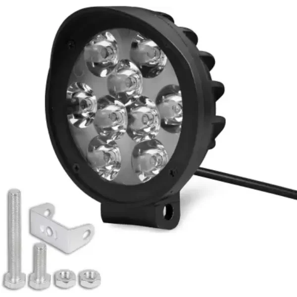 Fog Lamp Round 9 Led/cap Type For Bikes & Scooters