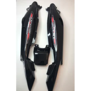Tail Panel For Honda Dream Yuga Black With Red Sticker Set Of 3 Pc product image
