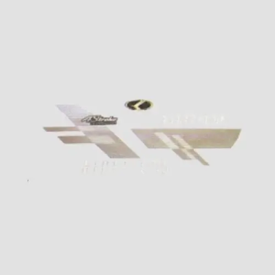 Sticker Set Kinetic 4s blk Shield silver product image