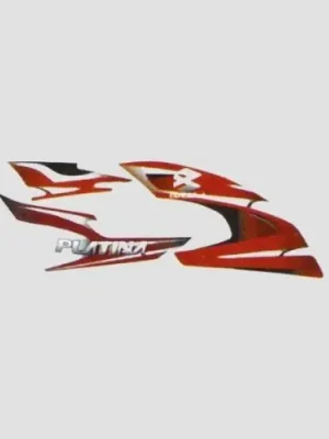 Sticker Set Platina red Tank red product image