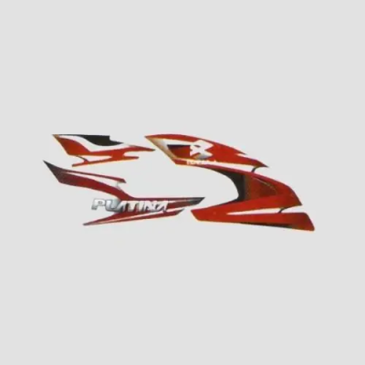 Sticker Set Platina red Tank red product image