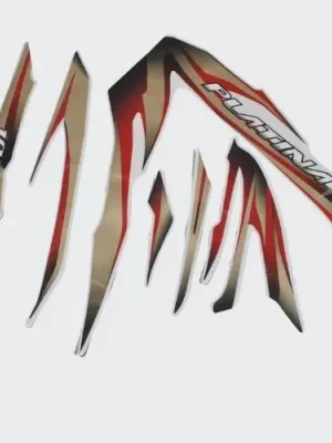 Sticker Set Platina 100 es blk Tank red product image