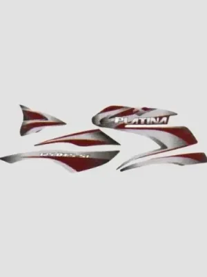 Sticker Set Platina 125 blk Tank maroon product image