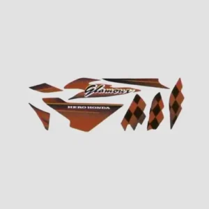 Sticker Set Glamour N m blk Tank red product image