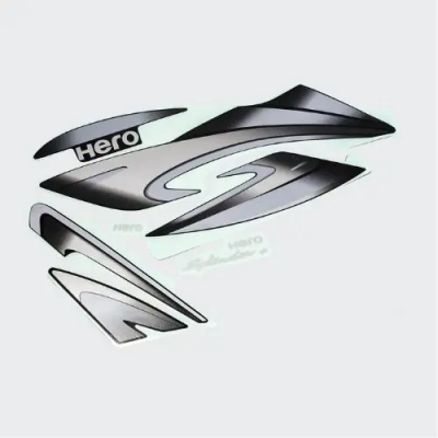 Sticker Set Hero Splendor Plus N m blk Tank grey product image
