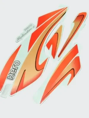 Sticker Set Hero Splendor Plus N m red Tank orng product image