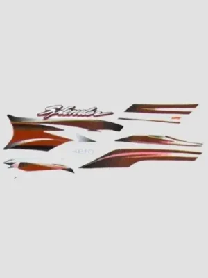 Sticker Set Hero Super Splendor T4 blk Tank red product image