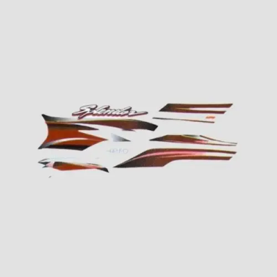Sticker Set Hero Super Splendor T4 blk Tank red product image