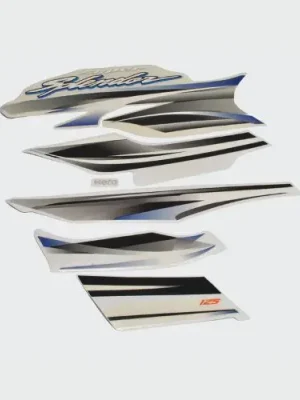 Sticker Set Hero Super Splendor T4 blue Tank product image