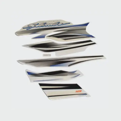 Sticker Set Hero Super Splendor T4 blue Tank product image