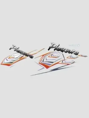 Sticker Set Pleasure T3 blk Red Shield product image