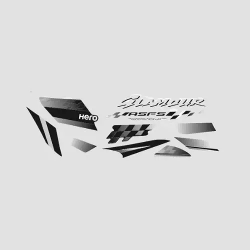 Sticker Set Glamour T6 blk Tank grey product image