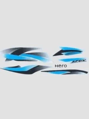 Sticker Set Hero Splendor Pro T3 slvr Tank blue product image