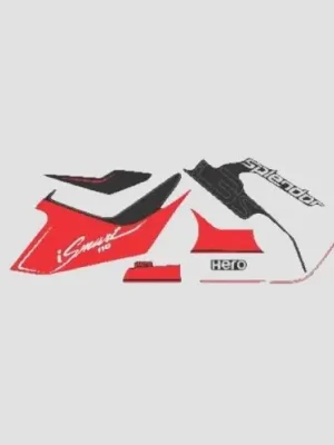 Sticker Set Hero Splendor I smart110 blk red product image