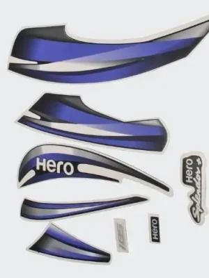 Sticker Set Hero Splendor Plus Ibs 2019 blk blue product image