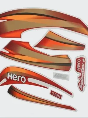 Sticker Set Hero Splendor Plus Ibs 2019 red Tank product image