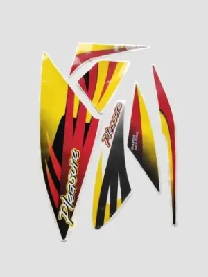 Sticker Set Pleasure T7 Dual Colour Red Shield product image