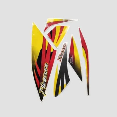 Sticker Set Pleasure T7 Dual Colour Red Shield product image