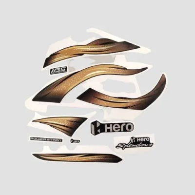 Sticker Set Splendor Plus Bs6 Limited Edition Blk golden product image