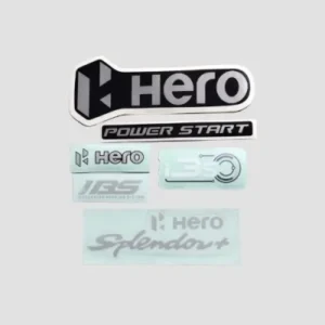 Sticker Set Splendor Plus Bs6 blk chrome product image