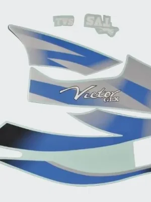 Sticker Set Victor Glx125 blk Tank blue product image