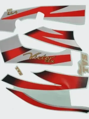 Sticker Set Victor Glx125 blk Tank red product image