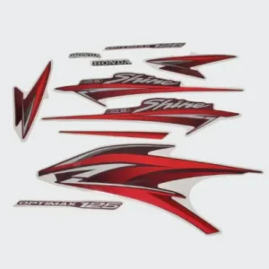 Sticker Set Shine T4 red Tank red product image