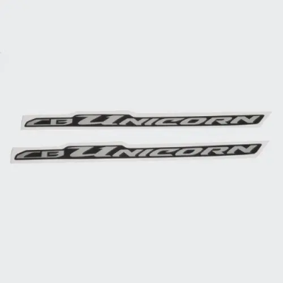 Sticker Tail Panel Unicorn blk slvr product image