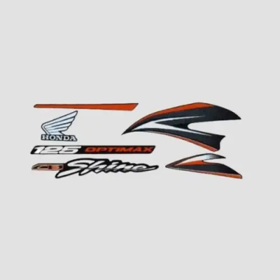Sticker Set Shine T6 blk Tank red product image