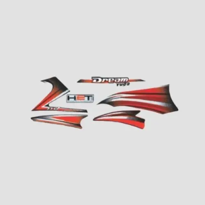 Sticker Set Yuga T2 blk Tank red product image