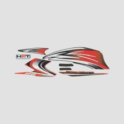 Sticker Set Yuga T3 blk W red red product image