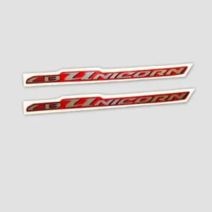 Sticker Tail Panel Unicorn red slvr product image