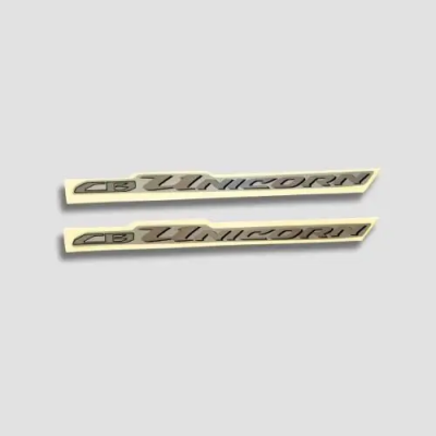 Sticker Tail Panel Unicorn grey slvr product image
