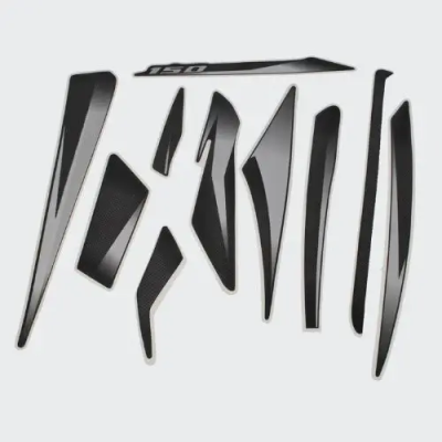 Sticker Set Pulsar 150 Ug8 blk grey chrome product image