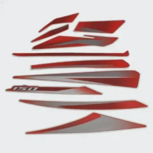 Sticker Set Pulsar 150 Ug8 red chrome product image