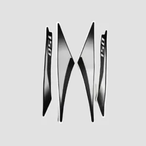 Sticker Tail Panel Pulsar 150 Ug8 Blk chrome product image