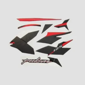 Sticker Set Pulsar 125 Bs6 2021 Blk red product image