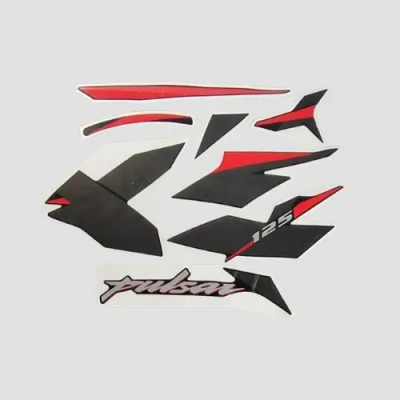 Sticker Set Pulsar 125 Bs6 2021 Blk red product image