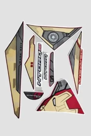 Sticker Set Ntorq 125 2020 Super Squad Red Shield iron Man product image