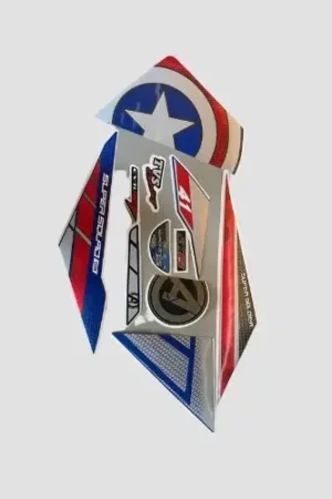 Sticker Set Ntorq 125 2020 Super Squad Blue Shield captain product image