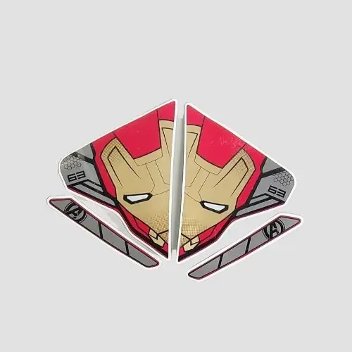 Sticker Nose Ntorq 125 Super Squad Red Shield iron Man product image