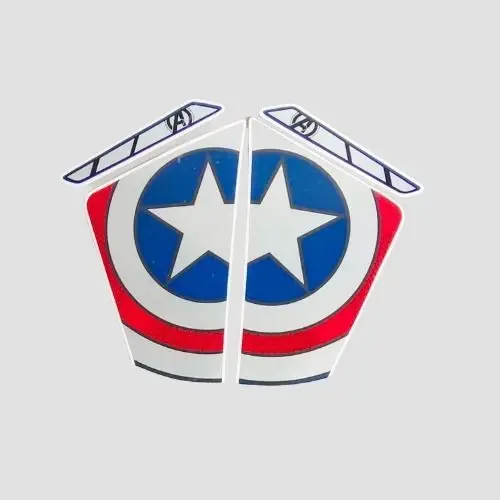 Sticker Nose Ntorq 125 Super Squad Blue Shield captain product image