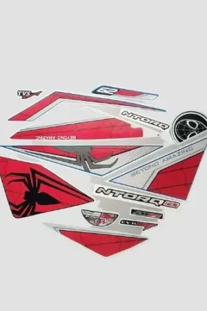 Sticker Set Ntorq 125 2020 Super Squad Amazing Red spider product image