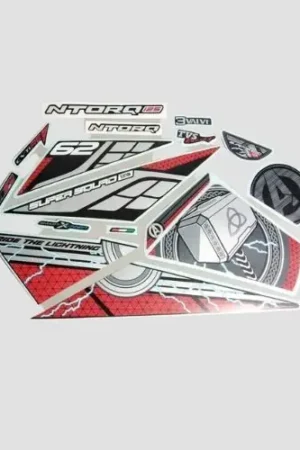 Sticker Set Ntorq 125 2020 Super Squad Lightning Grey thor product image