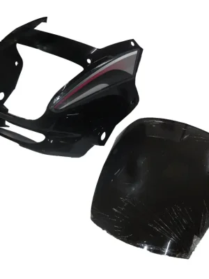 Head Light Visor mask Hero Super Splendor Black red Stk