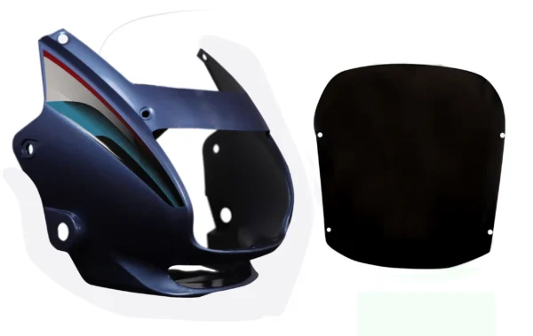 Head Light Visor mask hero Super Splendor Sky Blue
